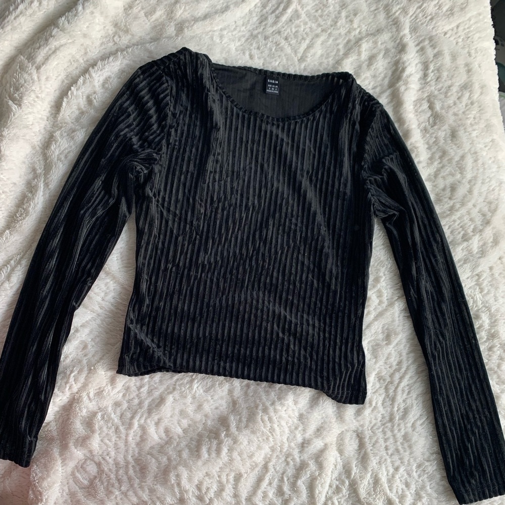 SHEIN Sheer black top